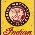 Novelty Sign Indian Motorcycle                                                                      