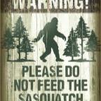 Novelty Sign Sasquatch                                                                              