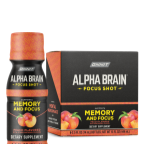 Onnit Alpha Brain Focus Shot Peach 1ct