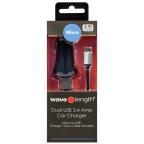 3.4a Micro Usb Dual Usb Car Charger                                                                 